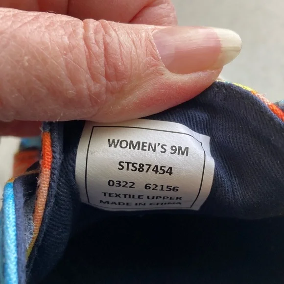 NWOT Sperry Tropical Print Canvas Sneakers - Picture 4 of 6